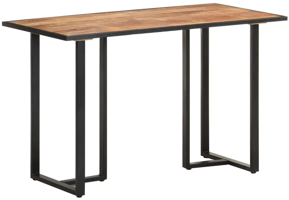 Mesa de jantar 120 cm madeira de mangueira áspera