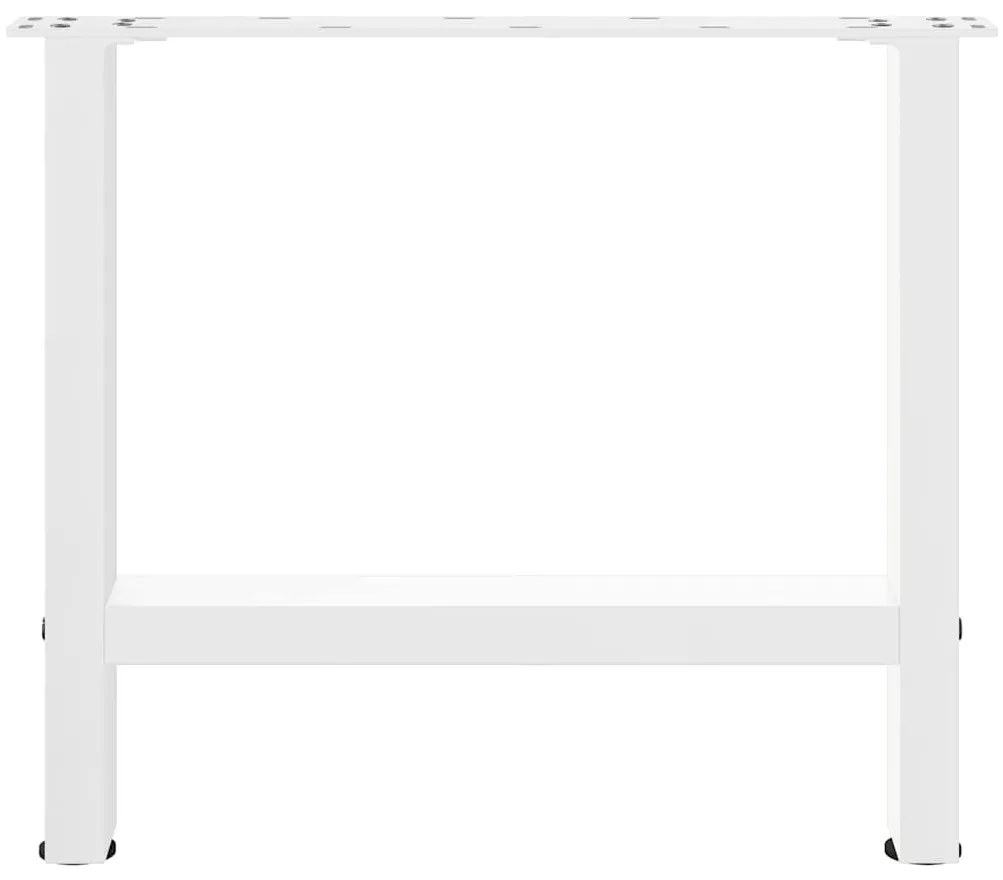 Pés para mesa de centro , brancos, 2 peças, 50x (42-43) cm, aço