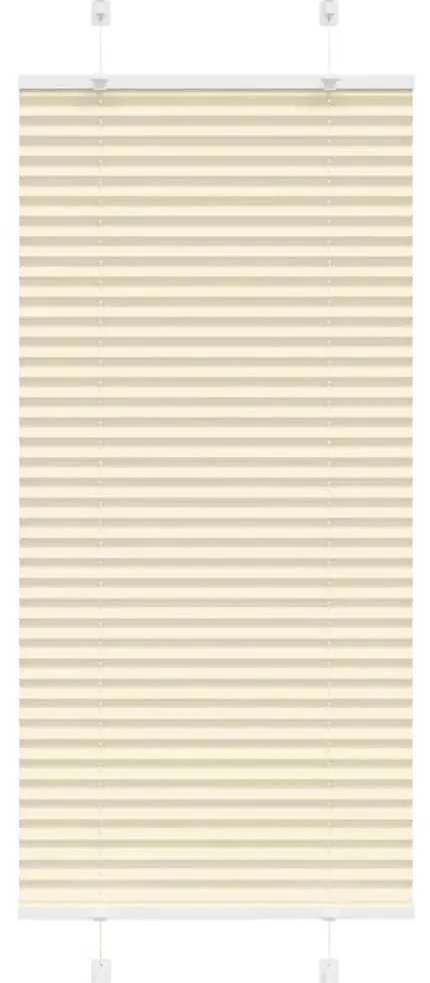 Creme Plissada Cega 55x100 cm Largura Tecido 54,4 cm Poliéster