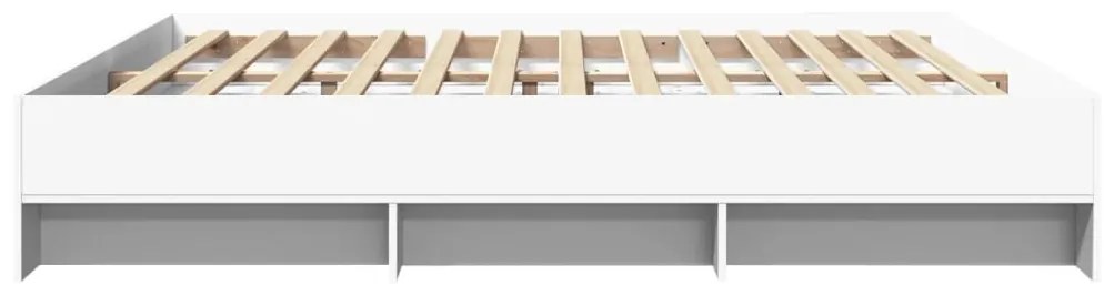 Estrutura de cama 200x200 cm derivados de madeira branco