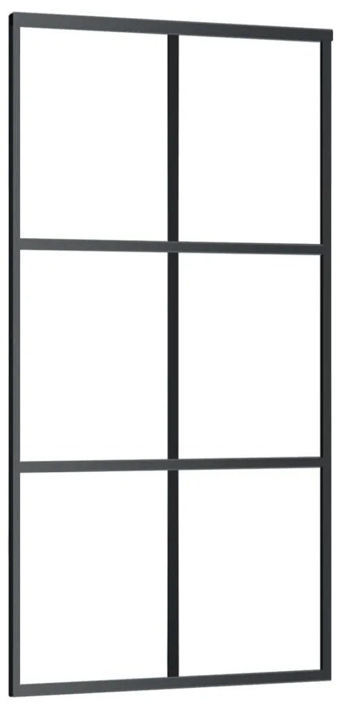 Porta deslizante c/ conj ferragens 102x205cm vidro ESG/alumínio