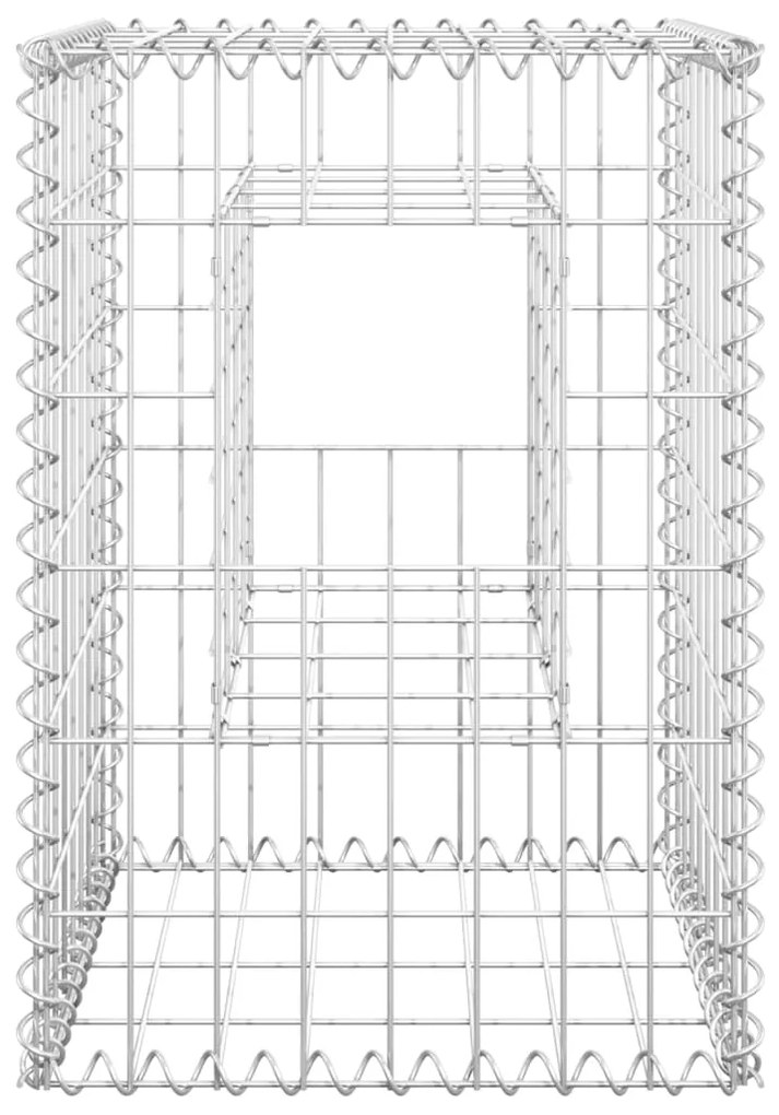 Postes/cestos gabião 2 pcs 40x40x60 cm ferro