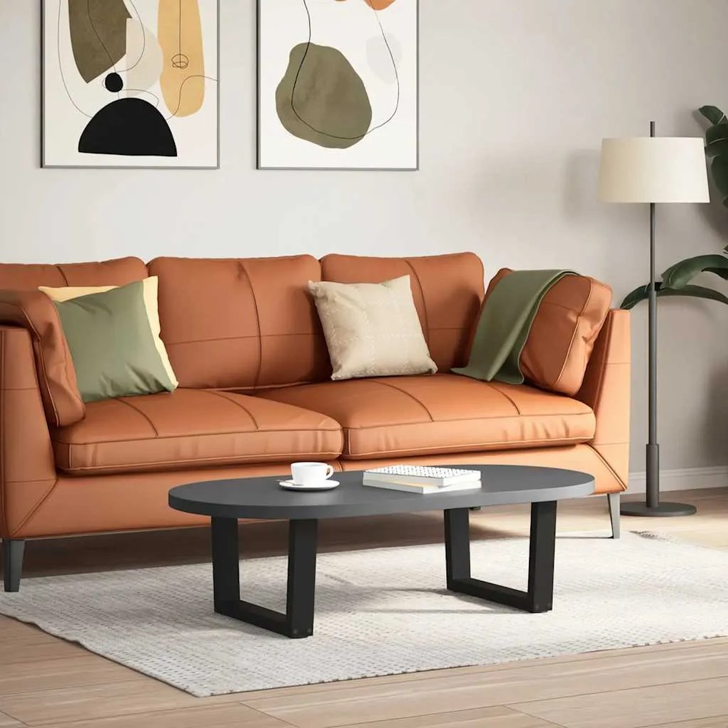 Pés para mesa de centro em V, 2 peças, preto, 60x(30-31,3) cm, aço