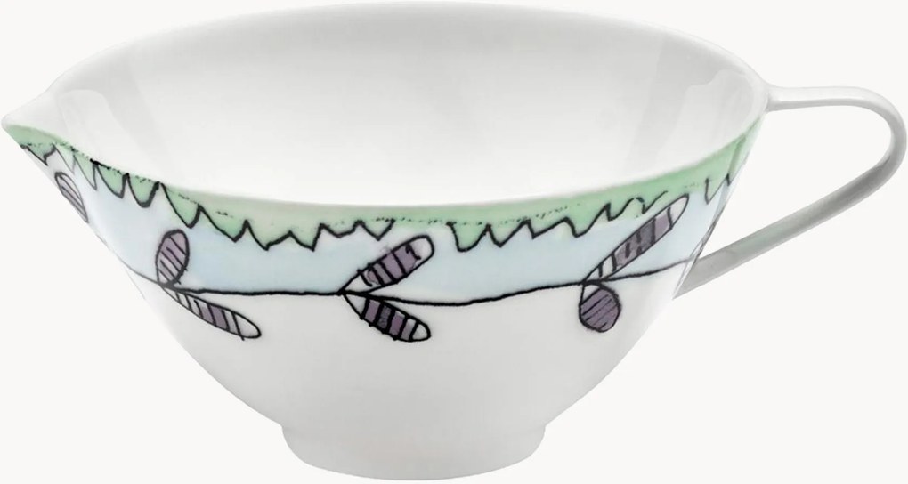 Jarro em porcelana Fine Bone China Midnight Flowers