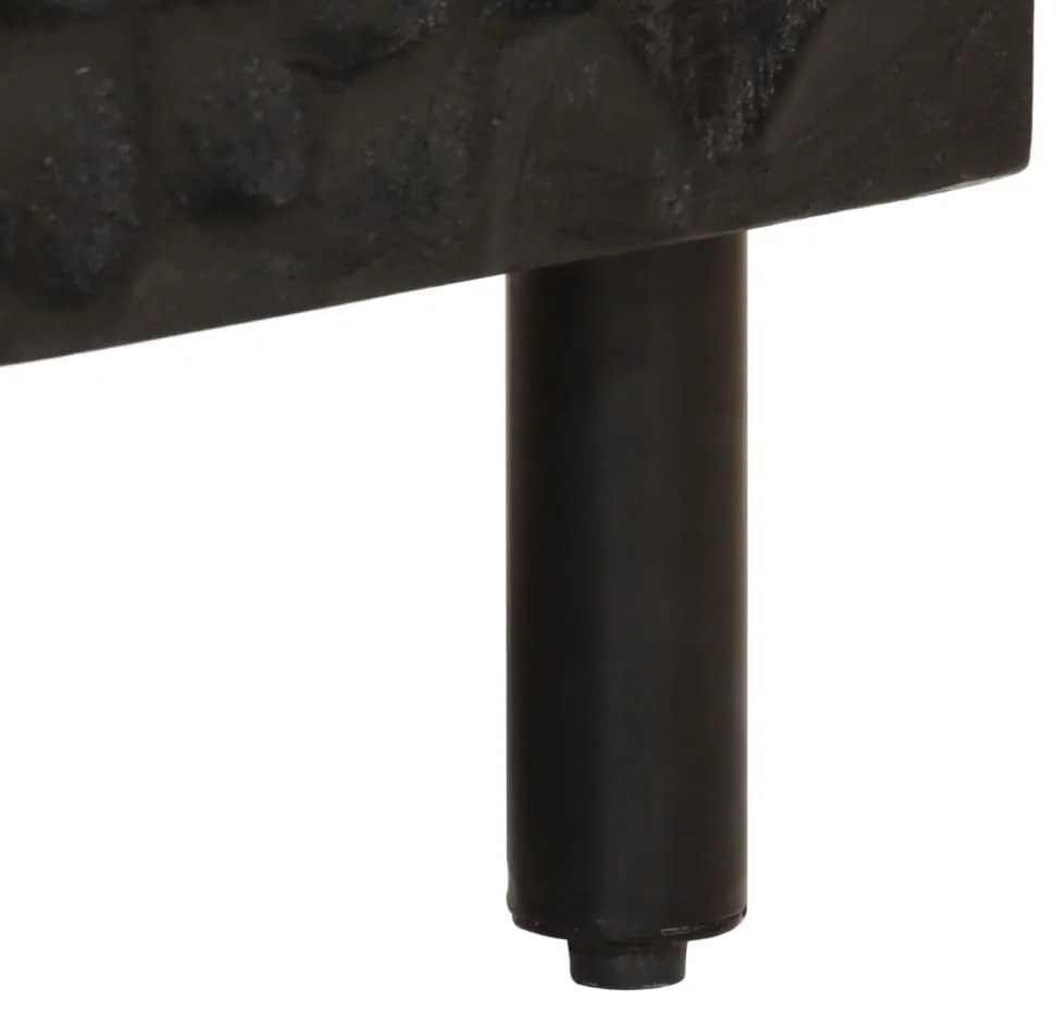 Armário para lavatório 62x33x58 cm mangueira maciça preto