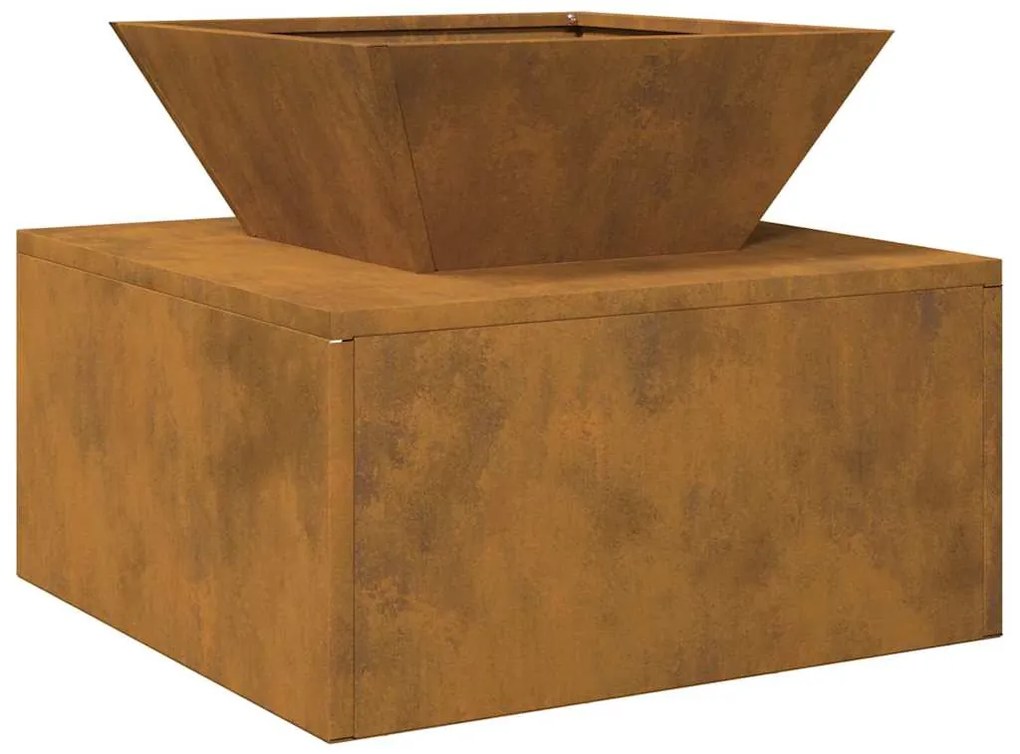 Fogo de Chão 50 x 50 x 40 cm Aço Corten