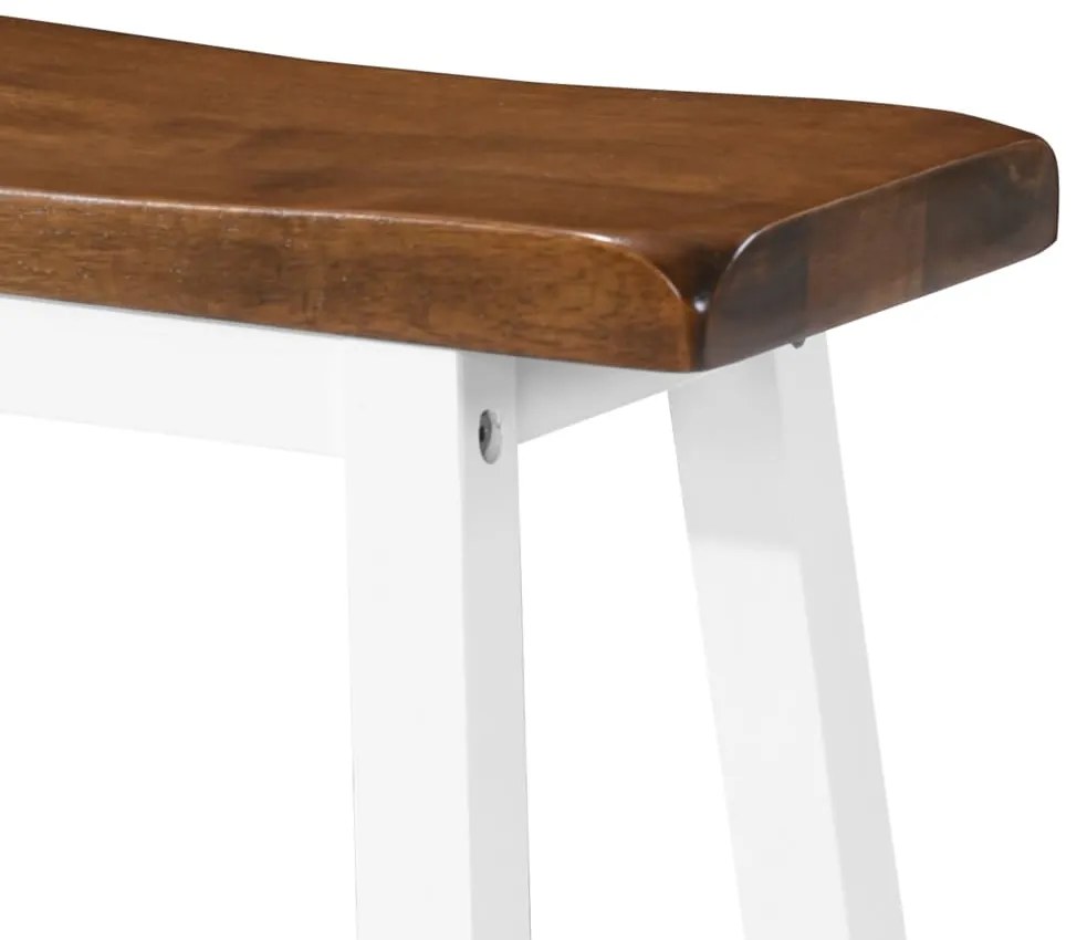 Conjunto mesa e bancos de bar 5 pcs madeira maciça