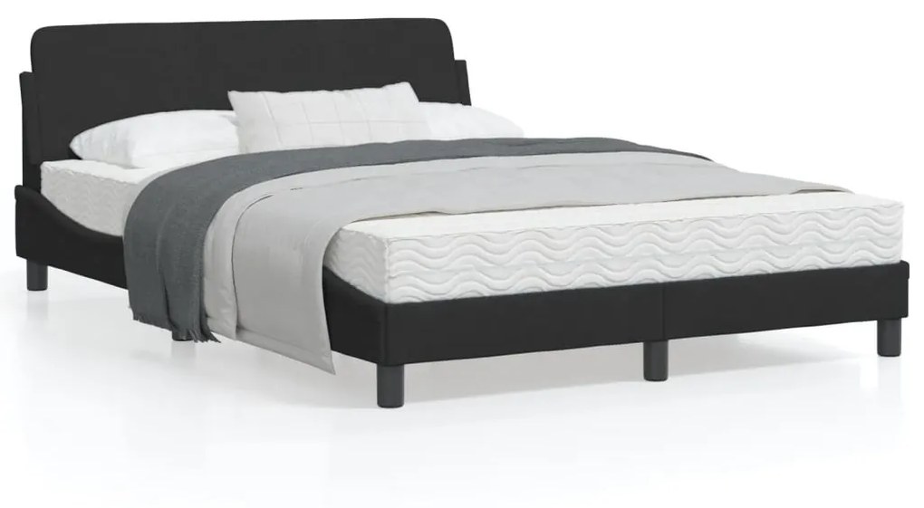 vidaXL Estrutura de cama sem colchão 140x190 cm veludo preto