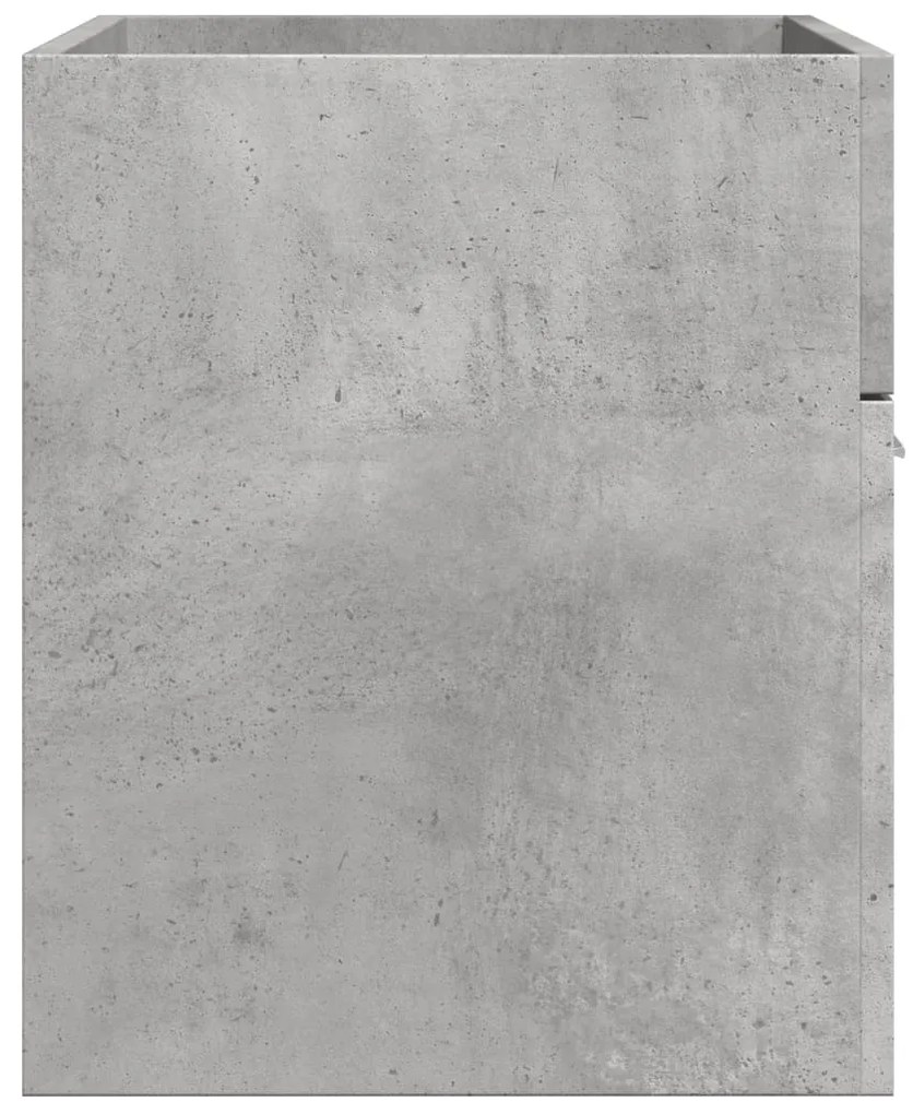 Armário lavatório 80x38,5x46 cm contraplacado cinzento cimento