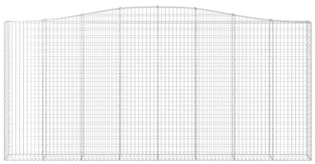 Cestos gabião arqueados 8pcs 400x30x180/200cm ferro galvanizado