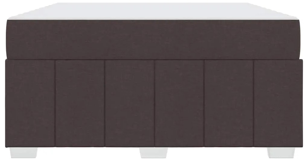 Estrutura da Cama Castanho escuro 160 x 200 cm tecido