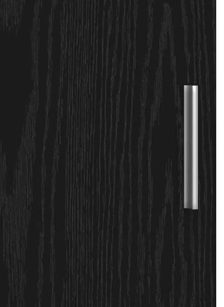 Buffet Alta Carvalho Preto 40x42.5x185 cm Madeira de Engenharia