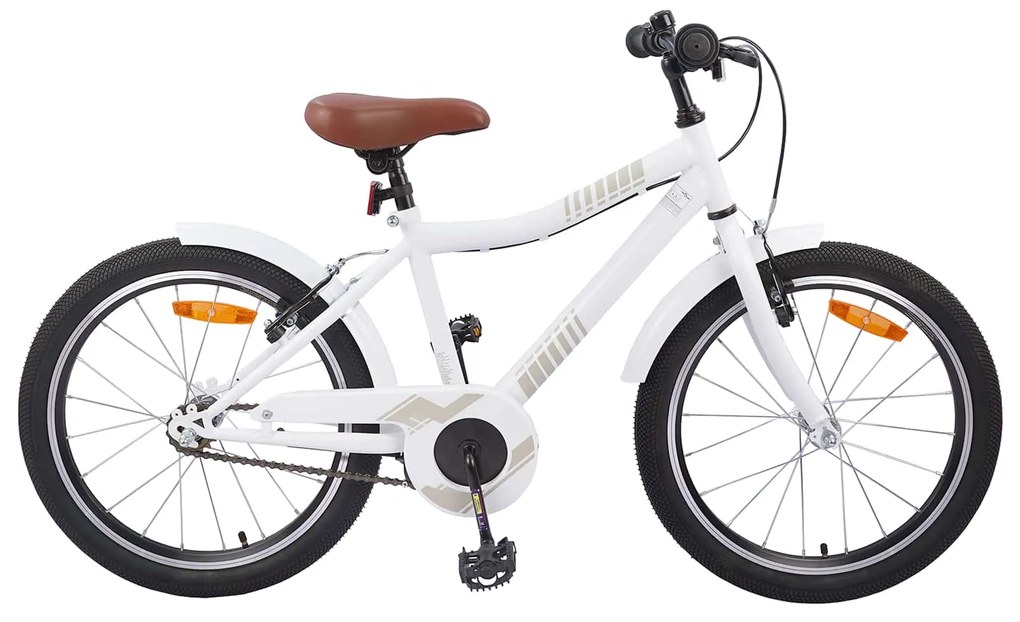 vidaXL Bicicleta Infantil 20 Polegadas para 6-11 Anos branco