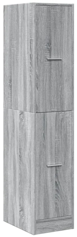 Armário boticário 30x41x144,5cm derivados madeira cinzento sonoma