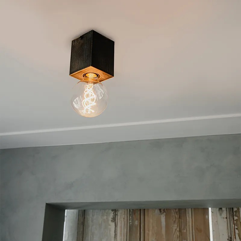 Projetores Rústico Preto Madeira - Bloc