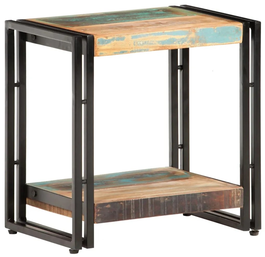 Mesa de apoio 40x30x40 cm madeira recuperada maciça