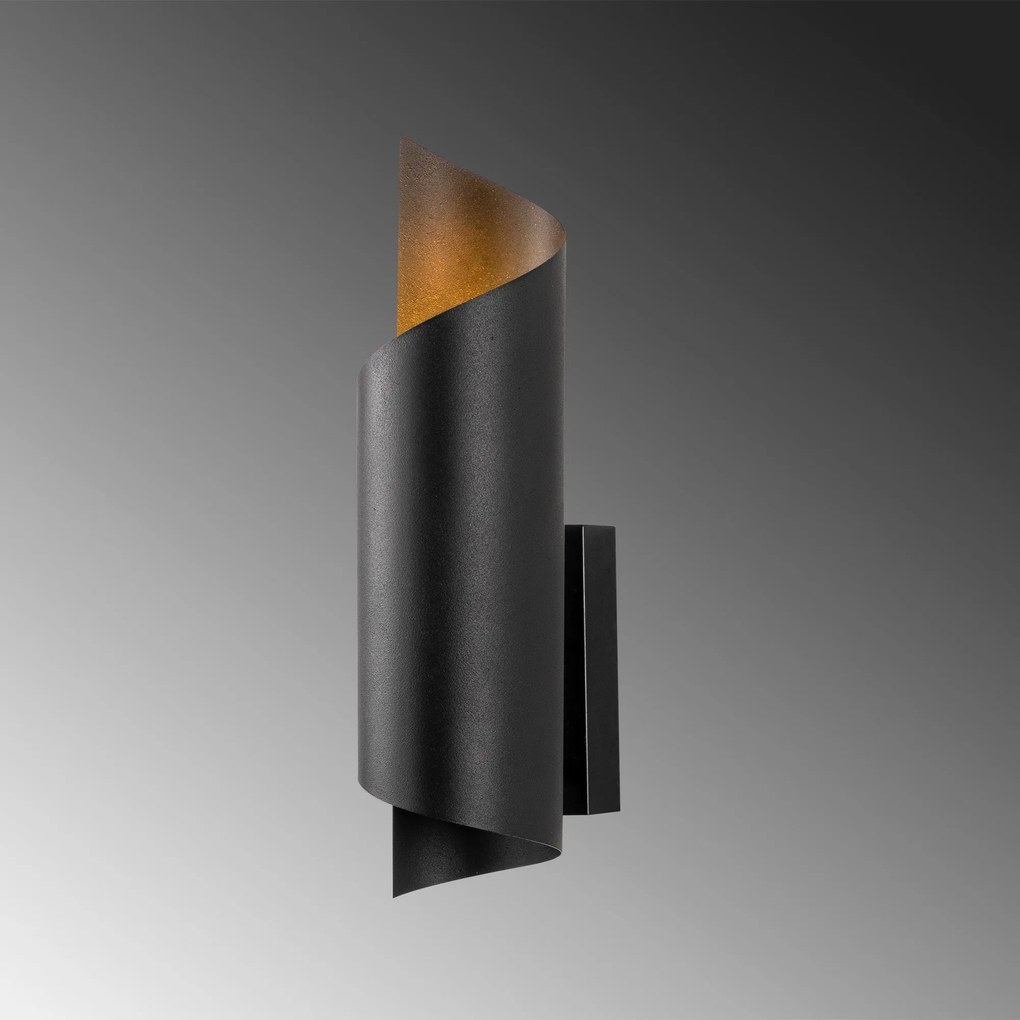 Candeeiro de Parede Sivani – Preto – 10 x 16 cm