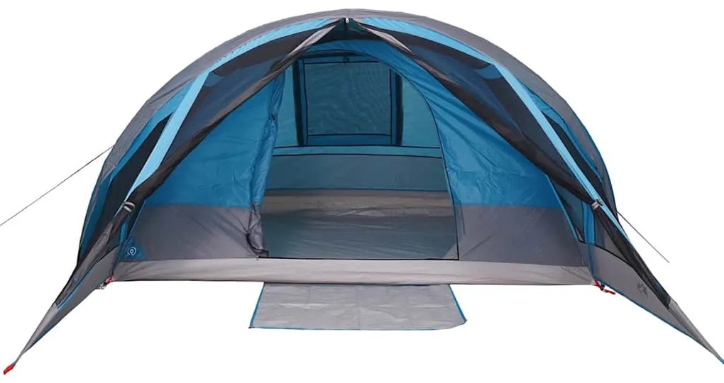 Tenda familiar estilo cabana para 6 pessoas impermeável azul