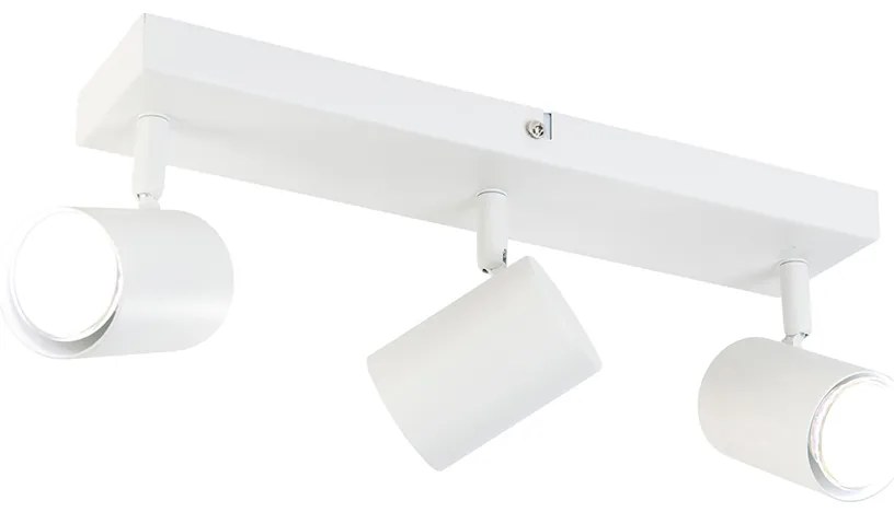 LED Candeeiro de teto inteligente branco retangular com 3 GU10 Wi-Fi - Jeana Moderno