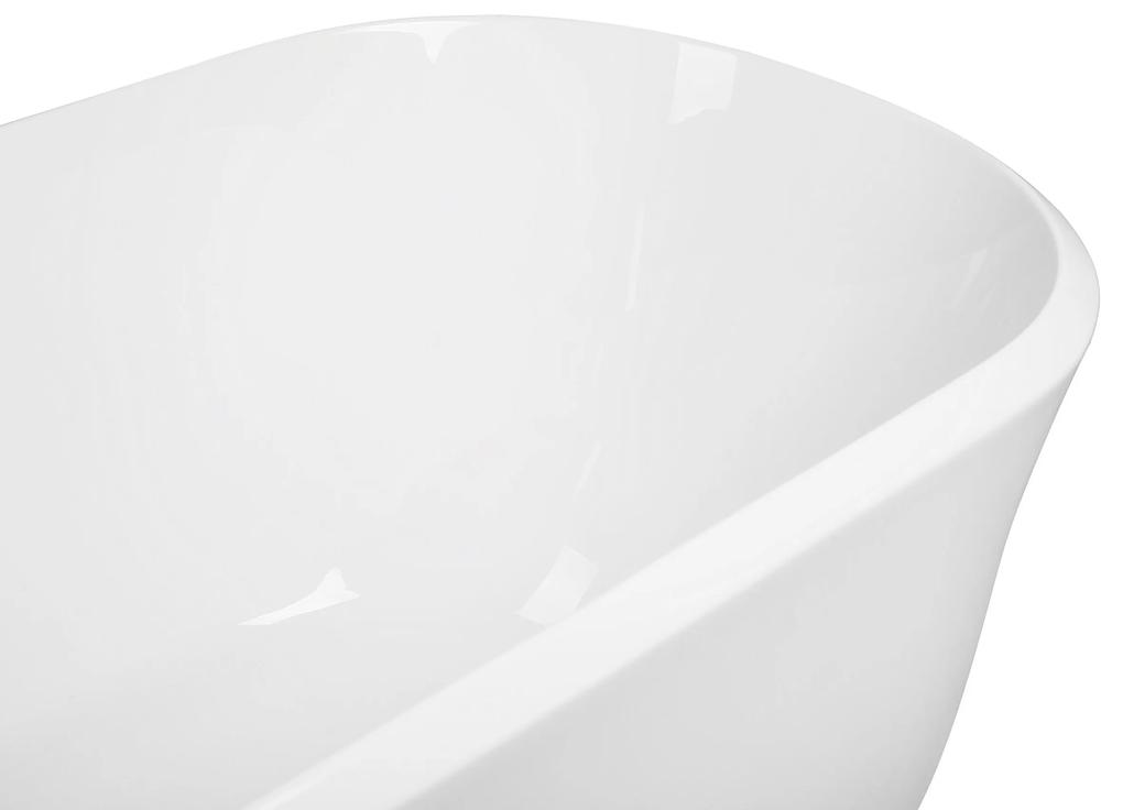 Banheira autónoma em acrílico branco 170 x 77 cm TESORO Beliani