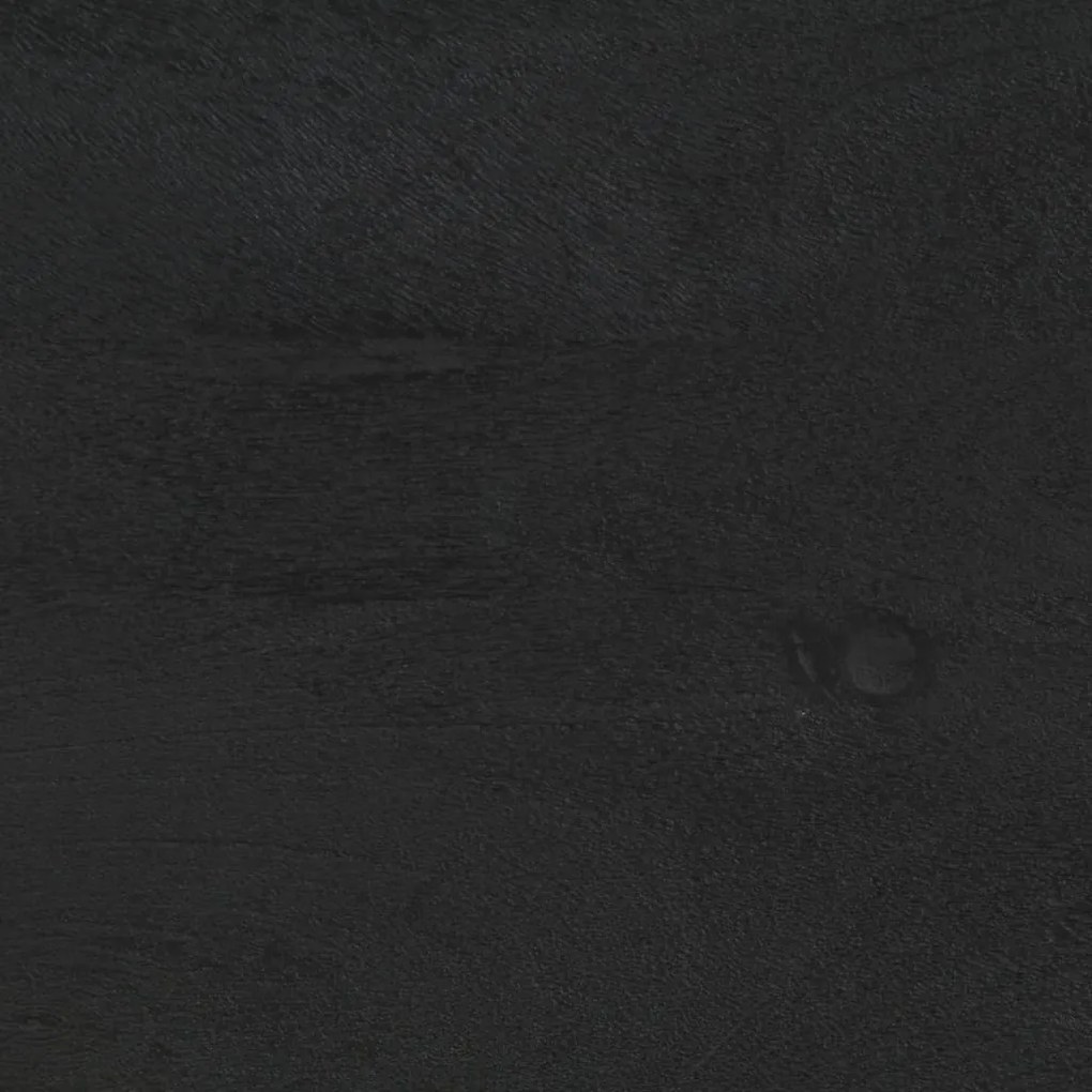 Mesa de cabeceira 40x33x46 cm madeira de mangueira maciça preto