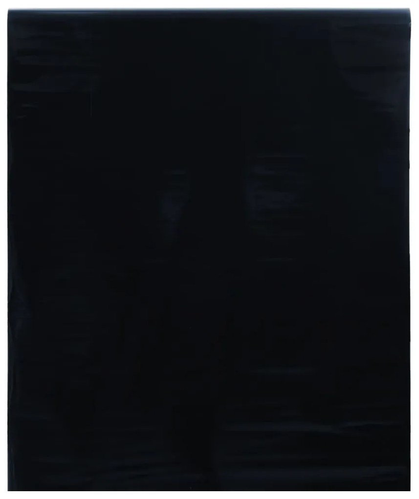 vidaXL Película para janela estática 90x500 cm PVC preto fosco