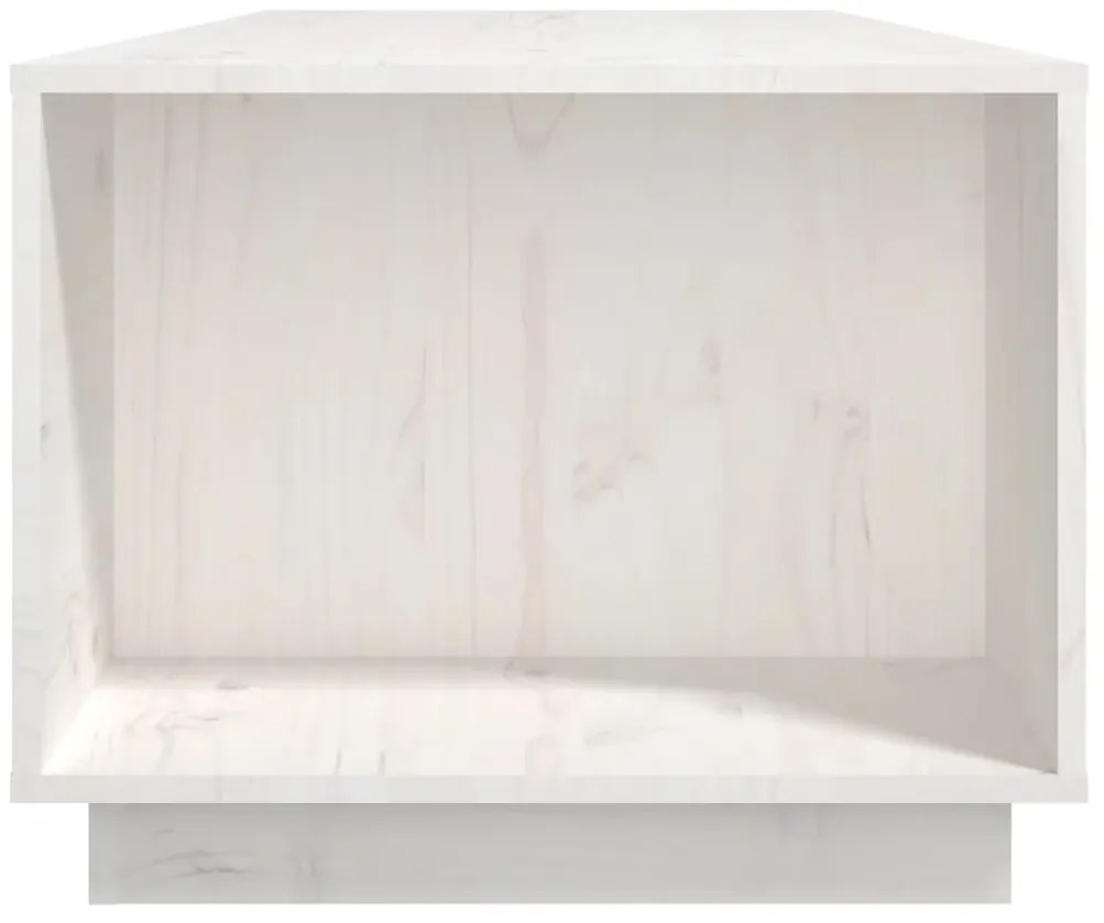Mesa de centro 110x50x40 cm pinho maciço branco