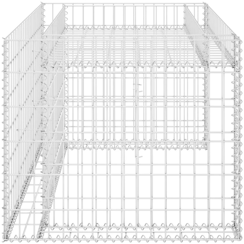Abrigo p/ corta-relva com divisão elevada fio aço 110x80x60 cm