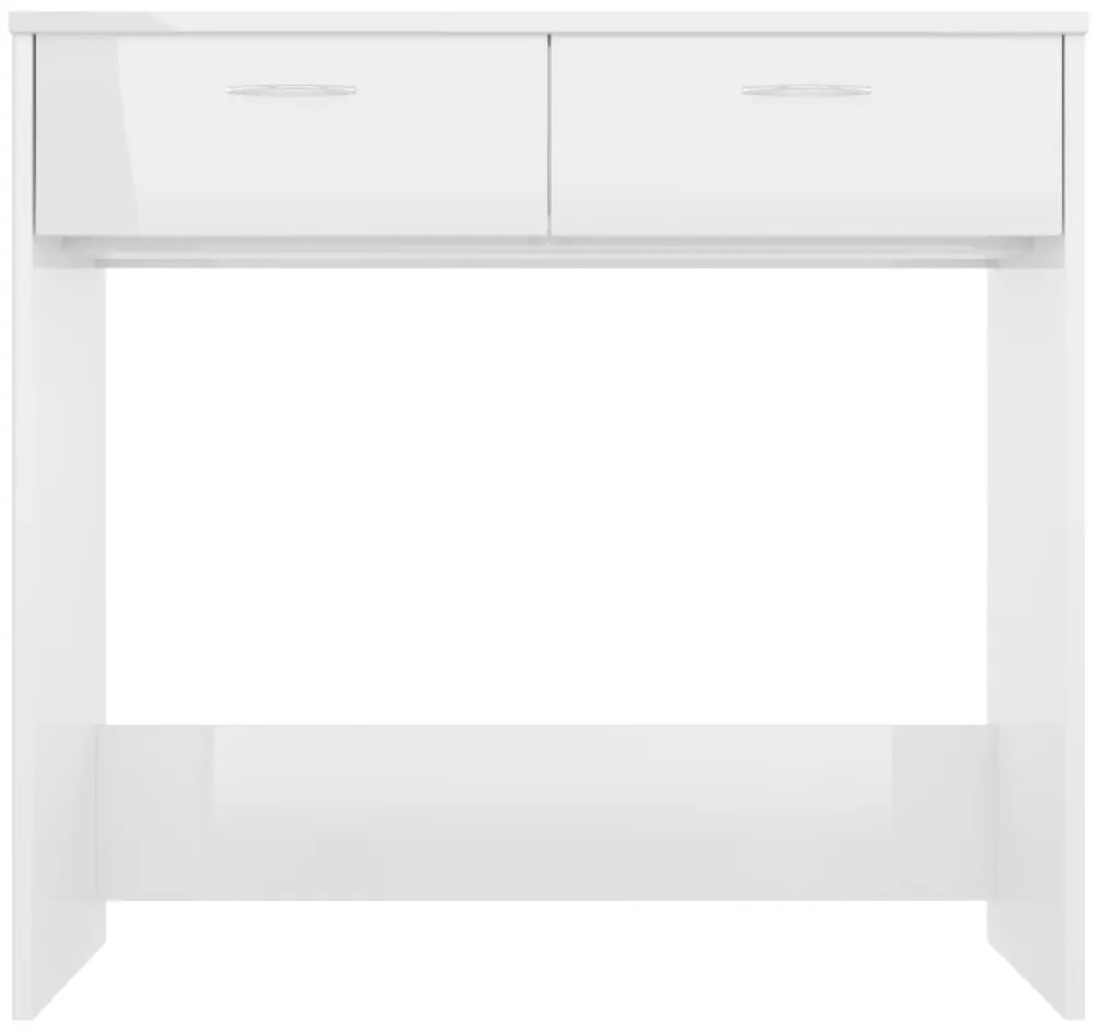 Secretária 80x40x75 cm derivados de madeira branco brilhante