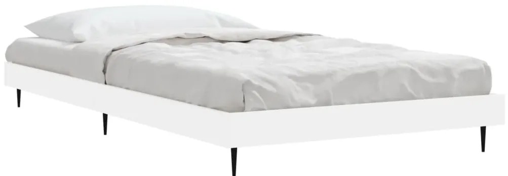 Estrutura de cama 90x190 cm derivados de madeira branco