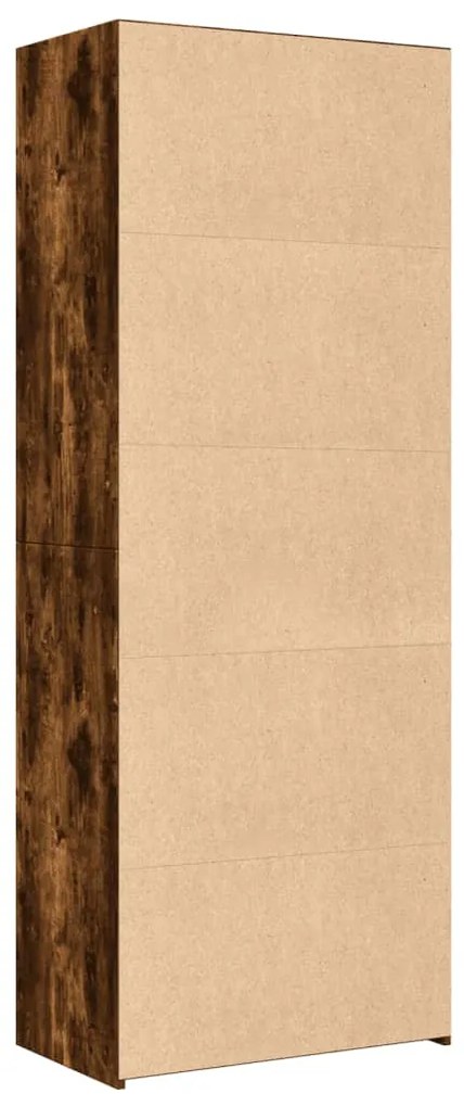Armário alto 70x41x185 cm derivados de madeira carvalho fumado