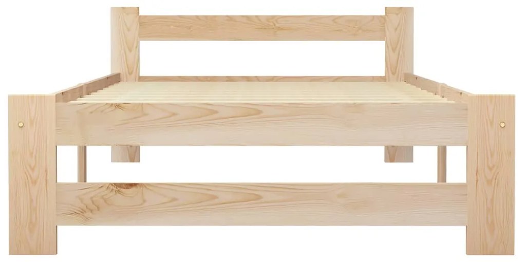 Estrutura de cama 90x200 cm pinho maciço