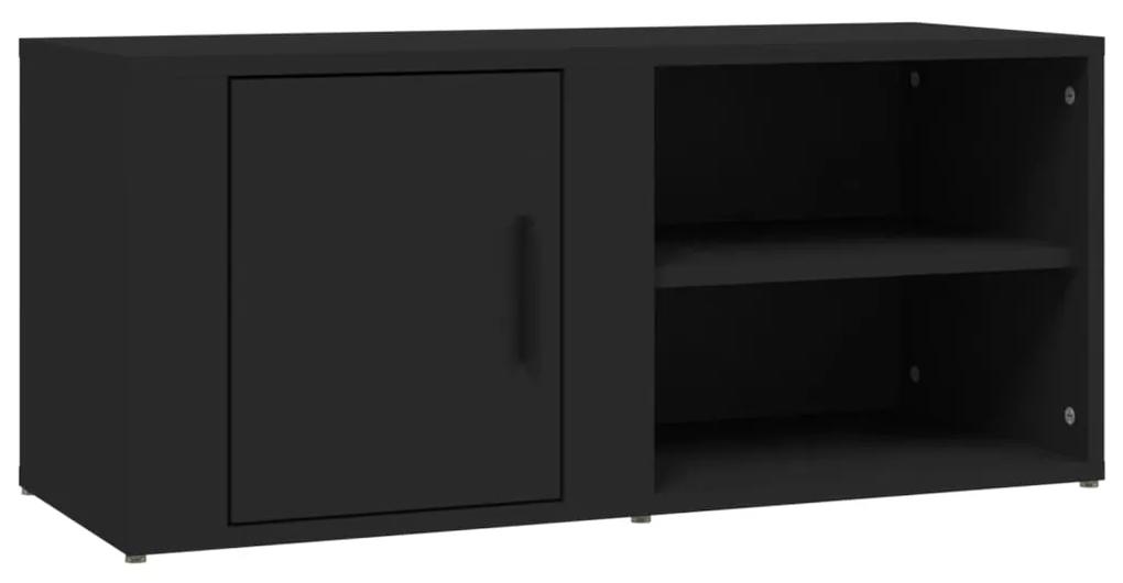 Móvel de TV 80x31,5x36 cm derivados de madeira preto