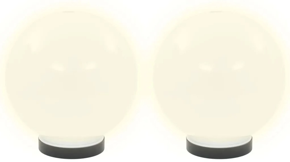 Candeeiros esféricos LED 4 pcs 20 cm PMMA