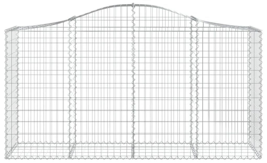 Cestos gabião arqueados 6pcs 200x50x100/120cm ferro galvanizado