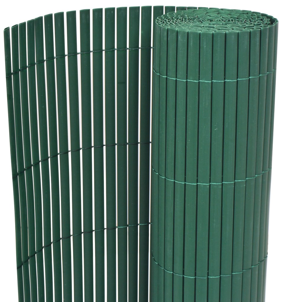 vidaXL Cerca de Jardim dupla face Verde 1,5x3 m PVC