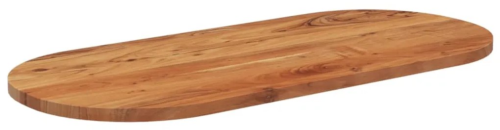 Tampo de mesa oval 90x40x2,5 cm madeira de acácia maciça