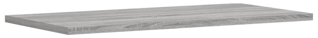 Prateleiras de parede 4pcs derivados de madeira cinzento sonoma
