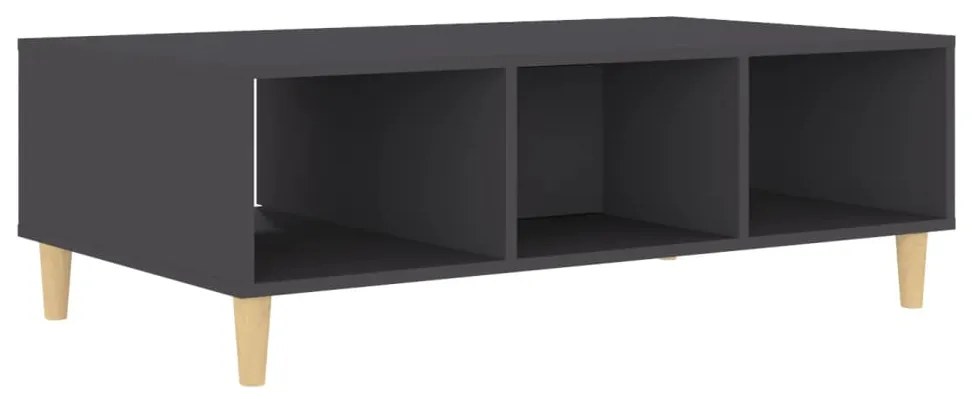 Mesa de centro 103,5x60x35 cm derivados de madeira cinza