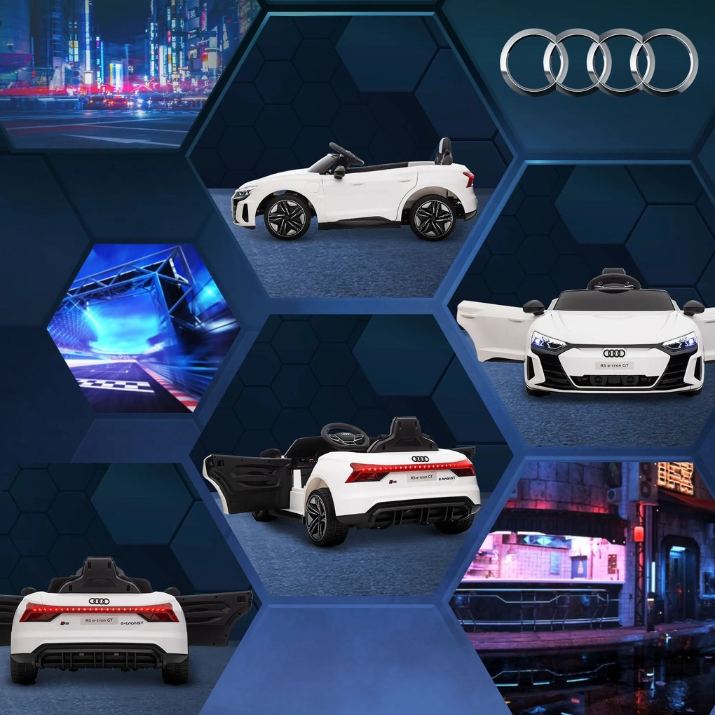Carro Elétrico AUDI RS E-Tron GT para Crianças de 3-6 Anos Carro de Ba