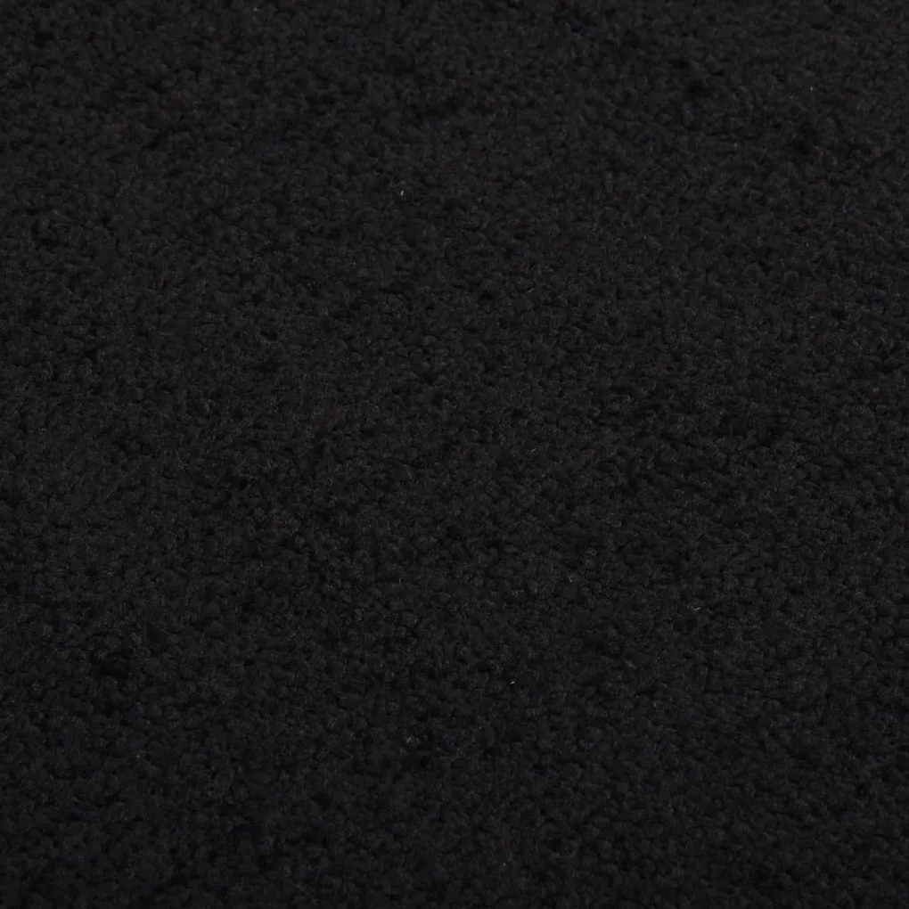 Tapete de porta 80x120 cm preto