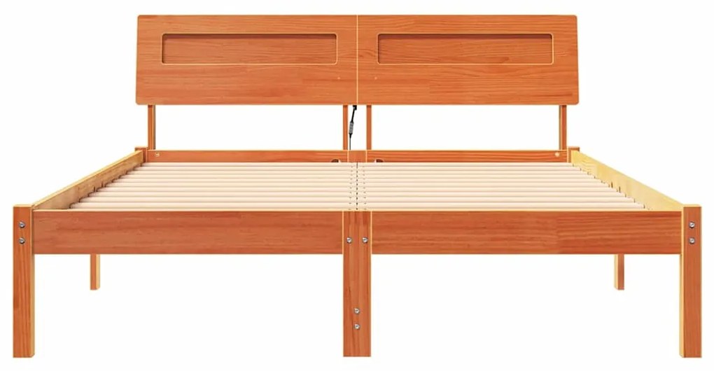 Estrutura da Cama Castanho-mel 140 x 190 cm