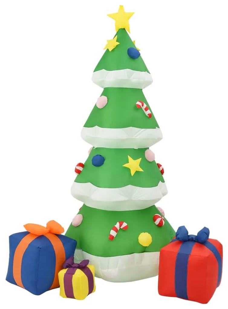 Árvore Natal insuflável c/ luzes LED 240 cm interior/exterior