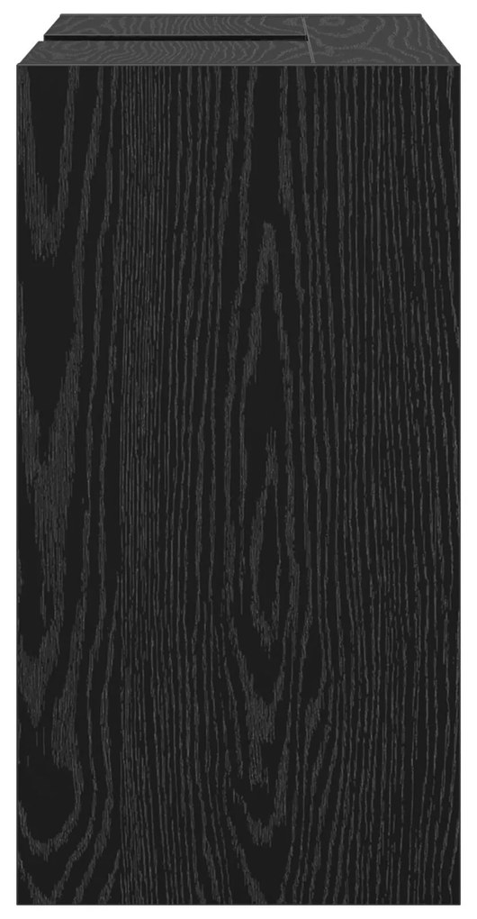 Gabinete para Pia Carvalho Preto 63x29x55 cm Madeira Engenheirada