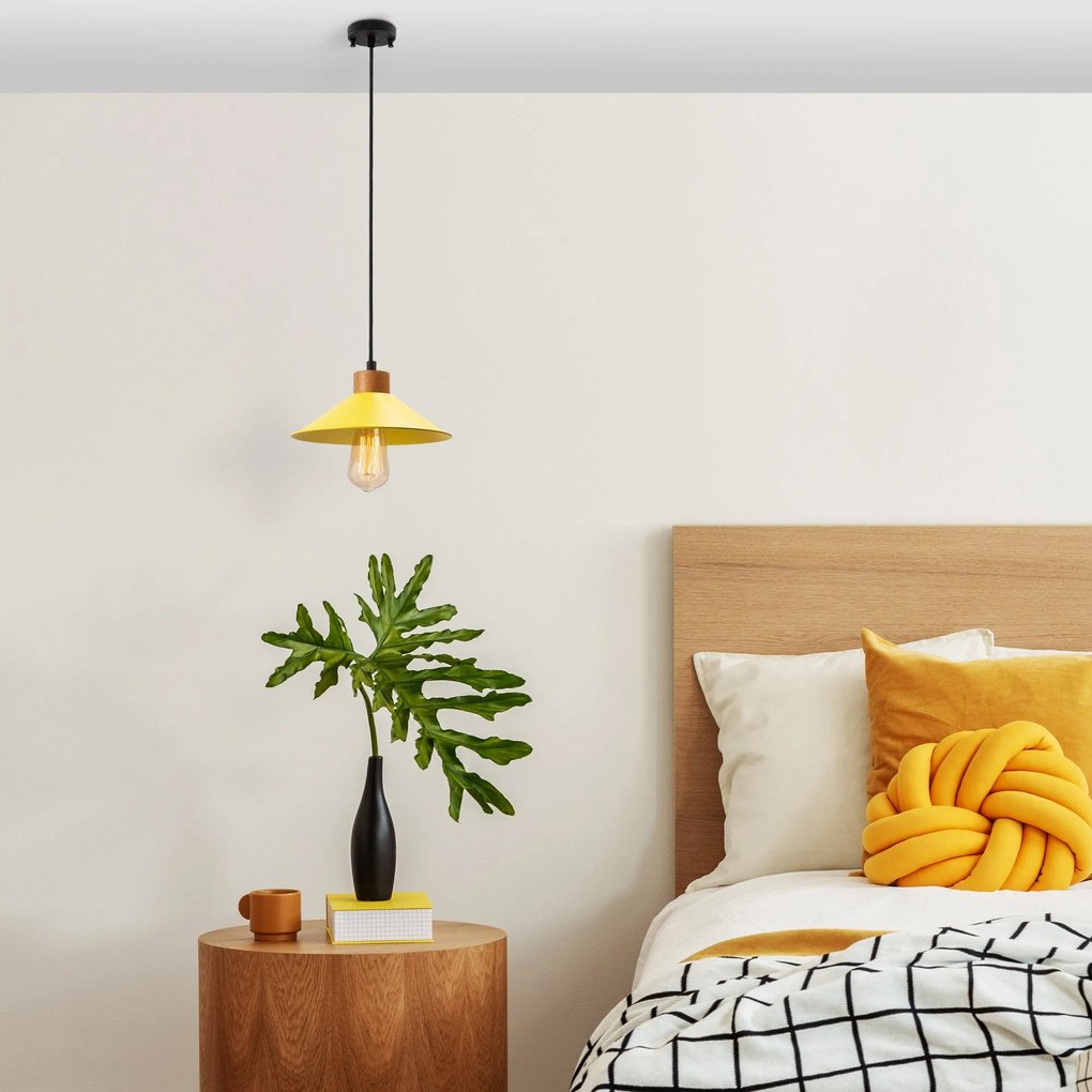 Candeeiro de Teto GMN-00003 – Amarelo – 103 x 24 cm