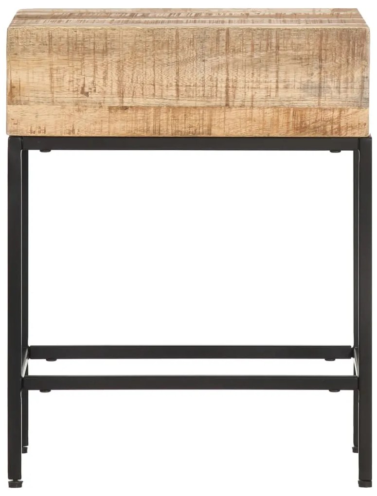 Mesa de apoio 40x30x50 cm madeira de mangueira áspera maciça