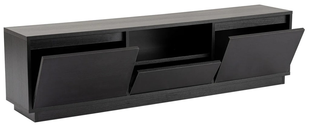 Móvel para TV Vanguard – Preto Madeira – 160x42x29,5 cm