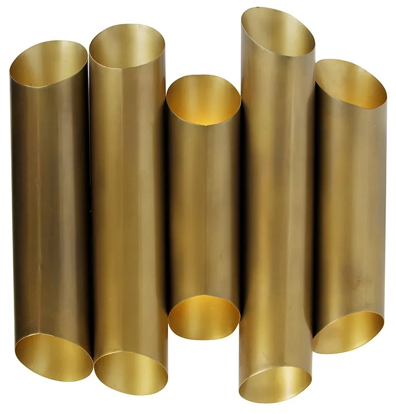 Candeeiro de parede industrial latão 10 luzes - Whistle Industrial