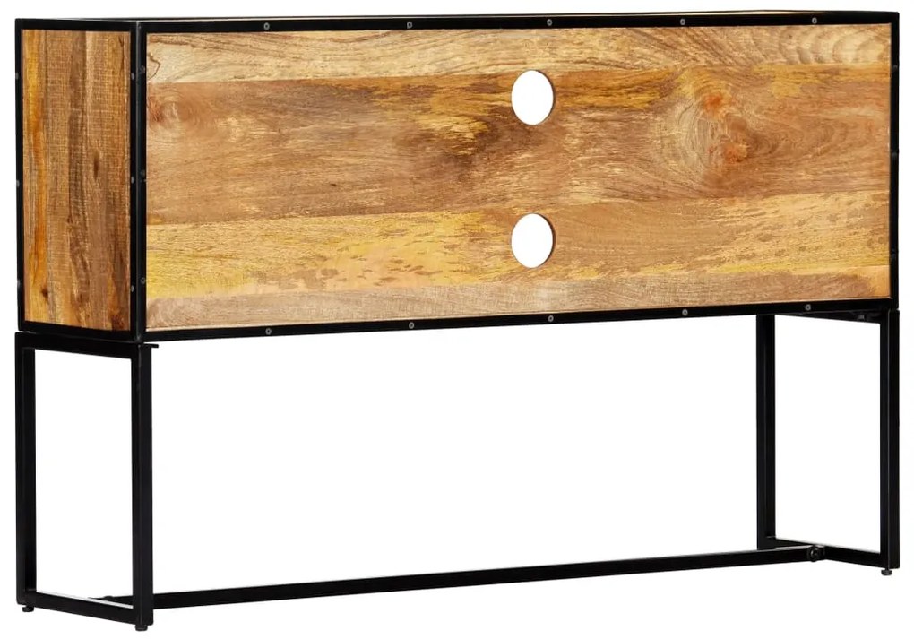 Móvel de TV 120x30x75 cm madeira recuperada maciça