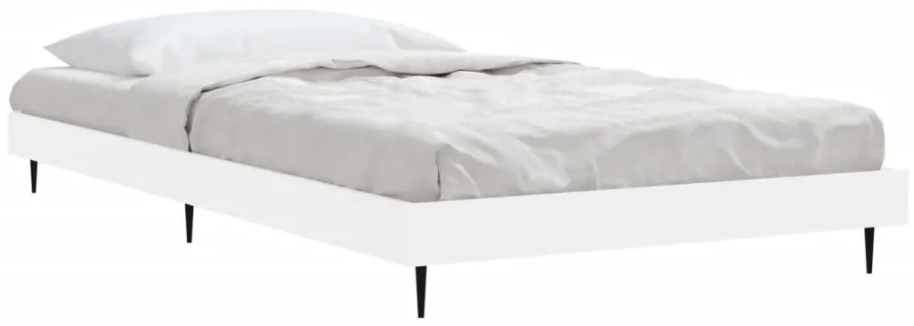 Estrutura de cama 90x200 cm derivados de madeira branco